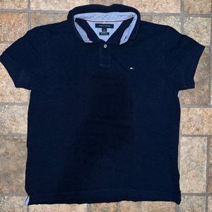 Tommy Hilfiger Men's Custom Fit Essential Solid All Cotton Mesh Polo Shirt Sz M